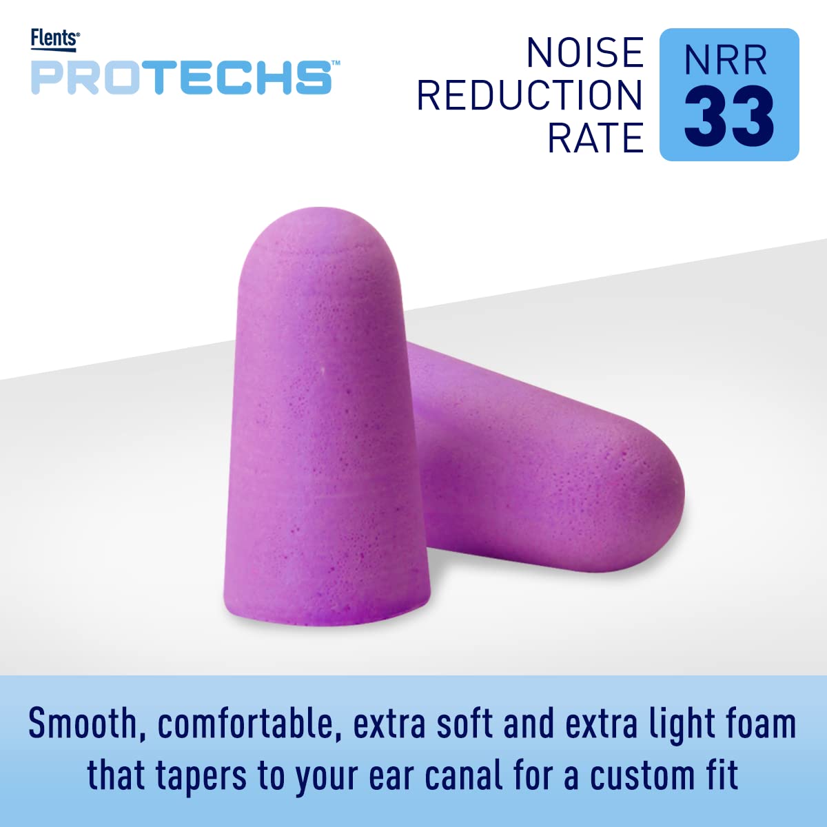 Flents Protechs Foam Ear Plugs offer NRR 33 for ultimate noise reduction. Specially curated by Curat Cart for comfort and fit.
