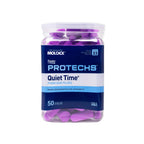 Flents Protechs Foam Ear Plugs in a clear container, ensuring 100% authenticity. Available at Curat Cart in India.