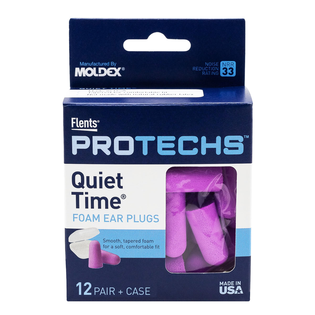 Flents Protechs Foam Ear Plugs offer superior noise reduction for ultimate comfort. Perfect for daily use, available at Curat Cart.