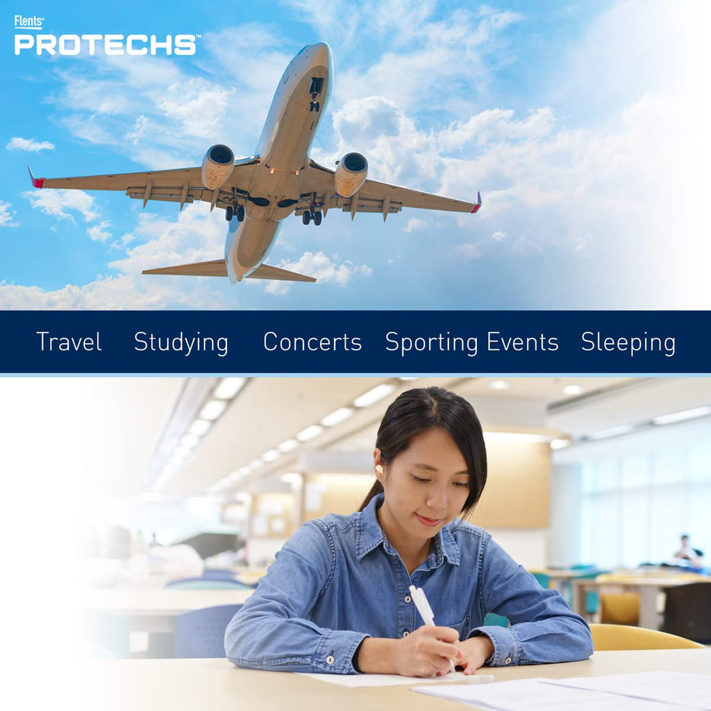 Discover premium imported Flents Protechs Foam Ear Plugs, perfect for travel, studying, and concerts. Available at Curat Cart.