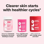FLO Acne Supplement for Clear Skin offers 100% authentic relief from hormonal breakouts, available at Curat Cart in India.
