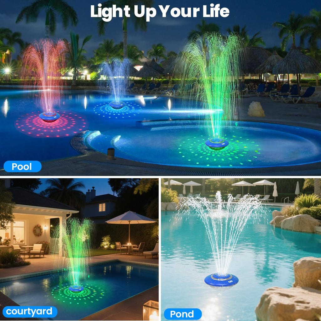 Illuminate your pool with the Floating Pool Fountain with Lights from Curat Cart, 100% Authentic, available in India.