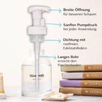 Flowcheer foaming hand soap refill bottle with pump, designed for easy and smooth dispensing. Verified by CuratCart.
