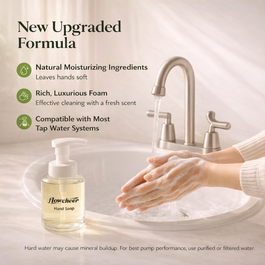 Flowcheer Foaming Hand Soap refill available online. Moisturizing, rich foam for clean, soft hands. Order now!