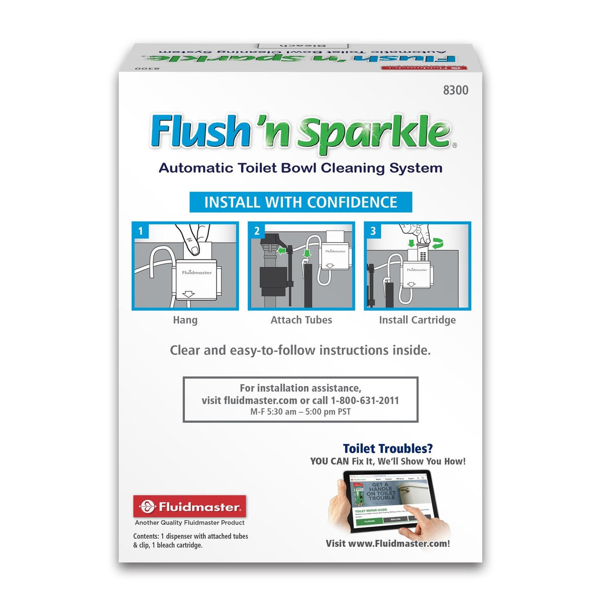 Fluidmaster Toilet Bowl Cleaning System ensures easy installation and effective cleaning. Available in India at Curat Cart. 100% Authentic.