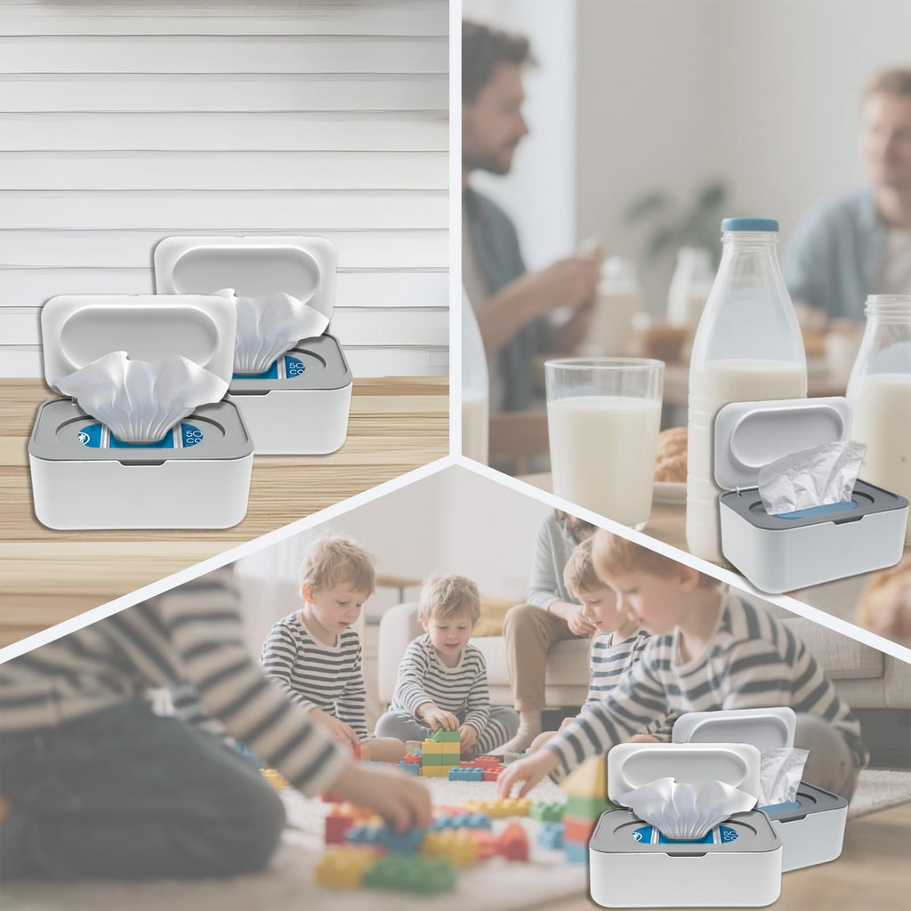 Premium imported flushable wipes dispenser from Curat Cart, perfect for families and convenient cleaning at home.