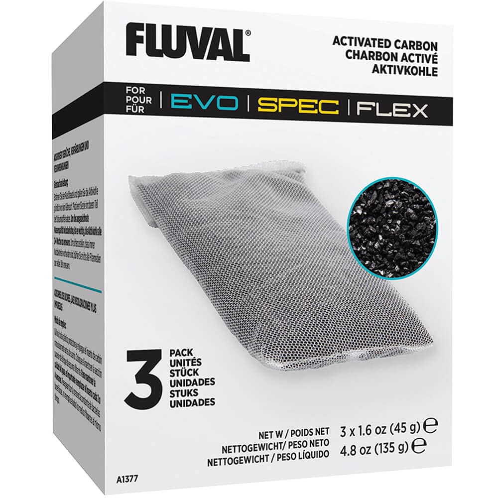 Premium imported Fluval Activated Carbon, ideal for enhancing aquarium water quality. Available at Curat Cart.