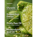Detailed ingredient list for Fly Away Hair Finishing Stick, highlighting high-quality components. Available at Curat Cart.