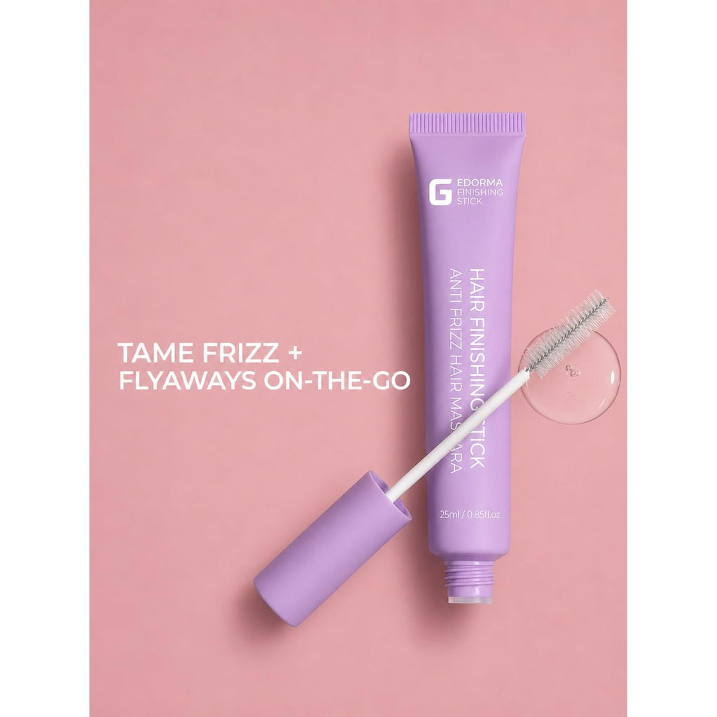 Tame frizz and flyaways on-the-go with the Fly Away Hair Finishing Stick from Curat Cart. Perfect for daily use and flawless hair.