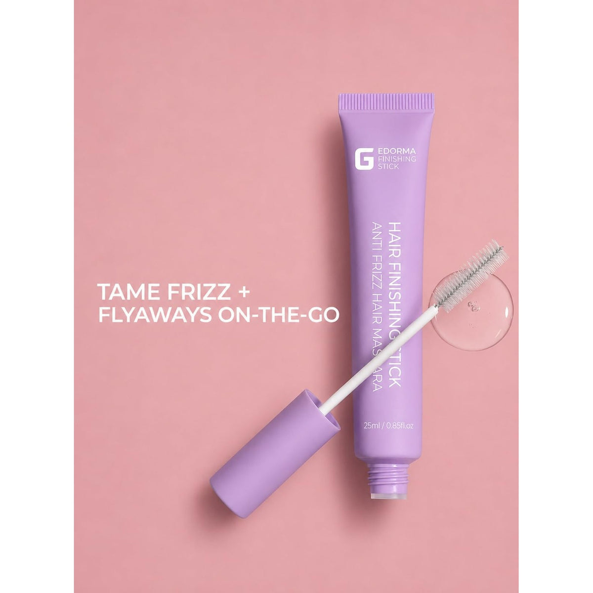 Tame frizz and flyaways on-the-go with the Fly Away Hair Finishing Stick from Curat Cart. Perfect for daily use and flawless hair.