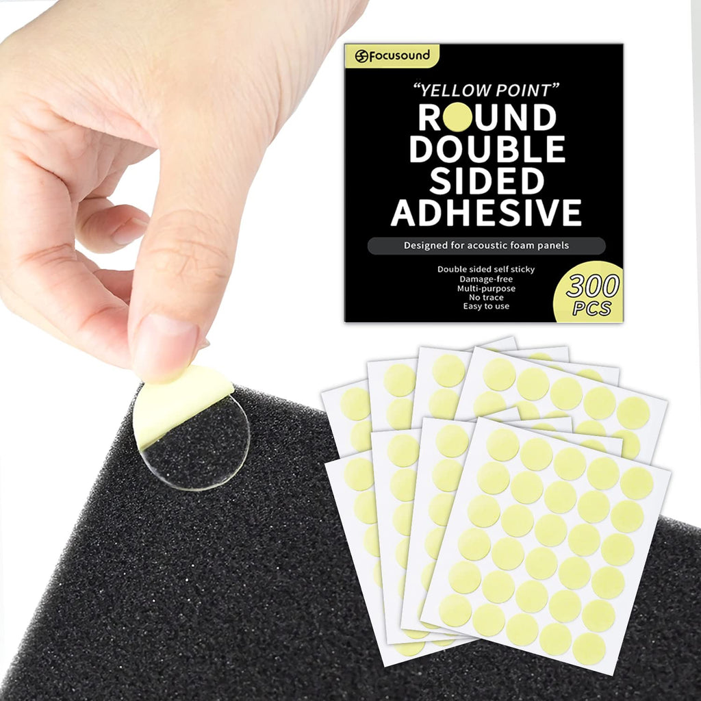 Focusound Double-Sided Adhesive Dots, premium import for easy application on acoustic panels, available at Curat Cart.