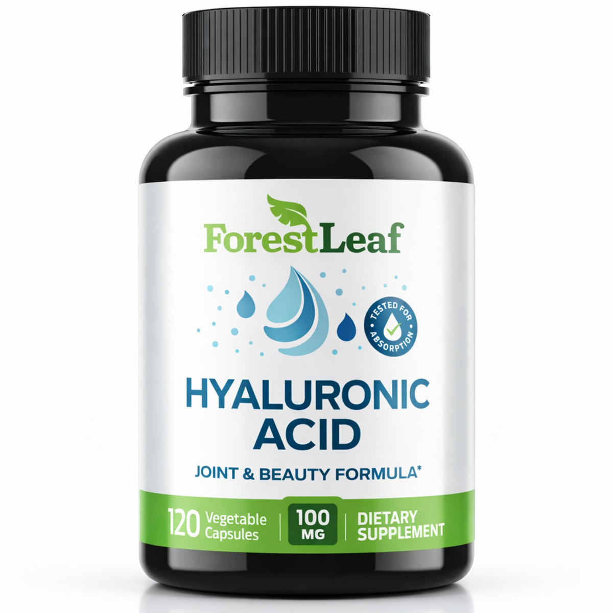 ForestLeaf Hyaluronic Acid Supplements offer a premium imported joint and beauty formula, available at Curat Cart.