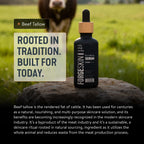 FORGE SKIN Night Beef Tallow Serum, exclusively at Curat Cart, revitalizes skin with traditional nourishment for modern needs.