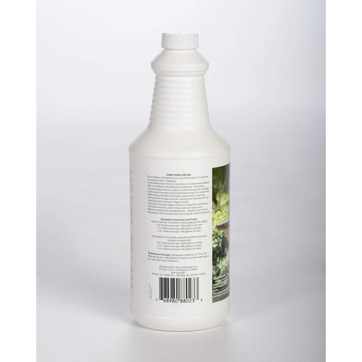 High-quality Fountain Algaecide Clarifier in official packaging, perfect for maintaining clear water. Available at Curat Cart.