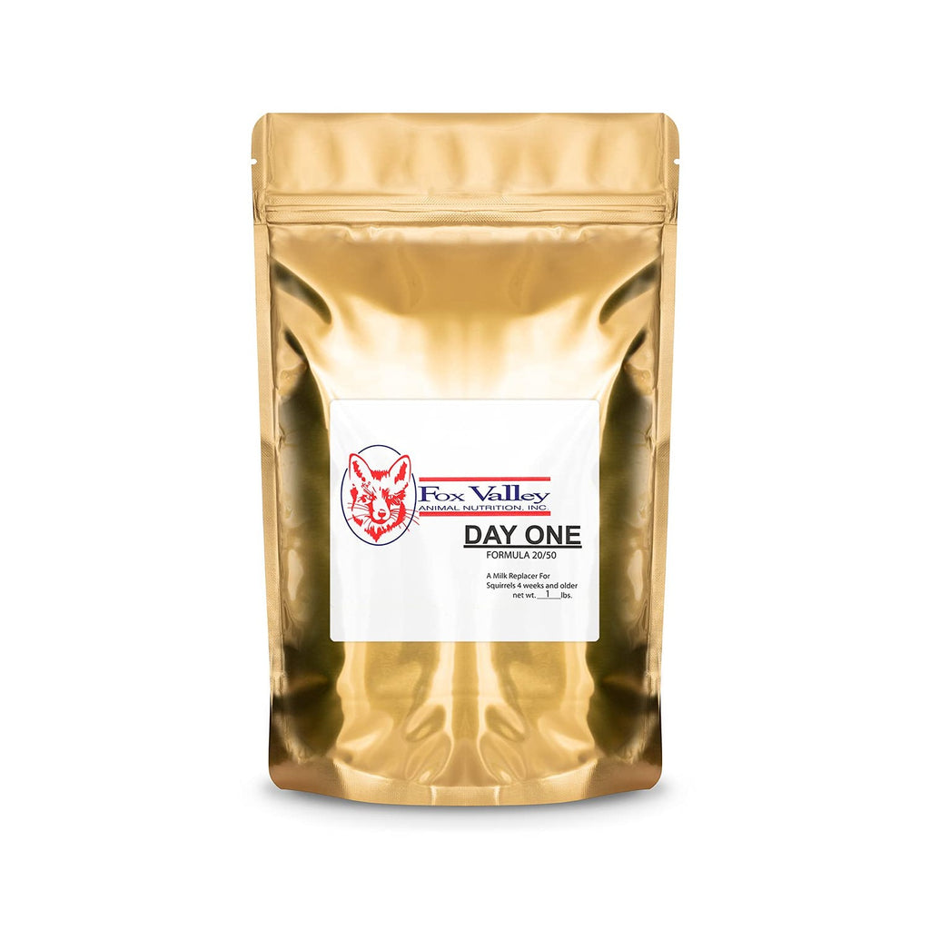 Premium imported Fox Valley Day-One Formula for Squirrels, ideal for nurturing young and older squirrels. Available at Curat Cart.