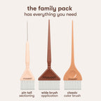 Complete Framar hair color brush set with pin tail, wide brush, and classic color brush. Order online now!