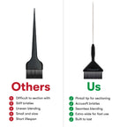 Framar Family Hair Color Brush Set features sturdy bristles for seamless blending and a pintail tip for easy sectioning.