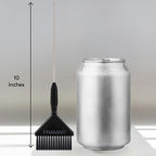 Framar Family Hair Color Brush Set, 10-inch brush next to soda can for scale. Order online for convenient home delivery.