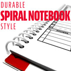 Elevate your game with the Franklin Sports Scorebook, a durable spiral notebook, exclusively curated by Curat Cart.