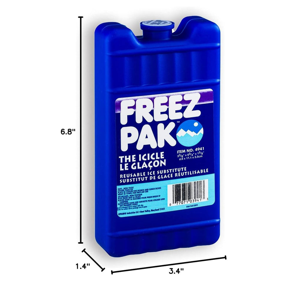 Freez Pak Reusable Ice Packs in official packaging, ideal for long-lasting cooling. Available at Curat Cart.