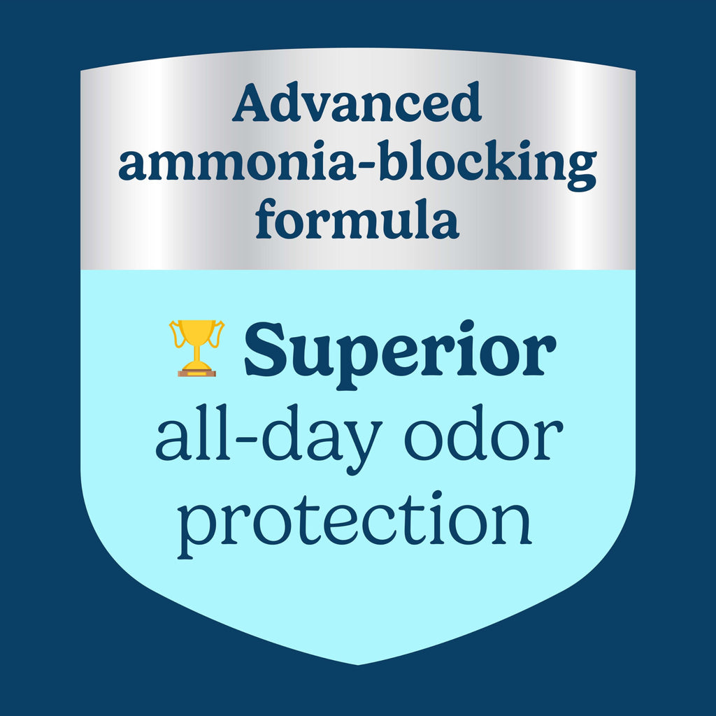 Fresh Step Advanced Odor Shield Litter boasts an advanced ammonia-blocking formula for superior all-day odor protection. Available at Curat Cart.