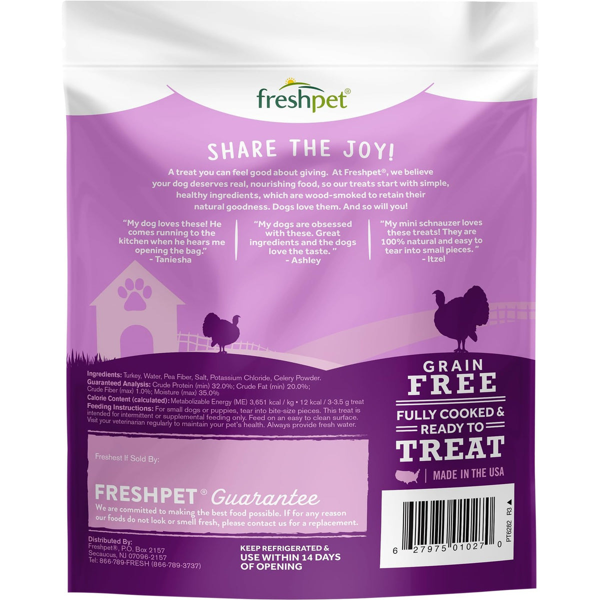 Freshpet Dog Joy Treats, grain-free and fully cooked, 100% authentic and available in India at Curat Cart.