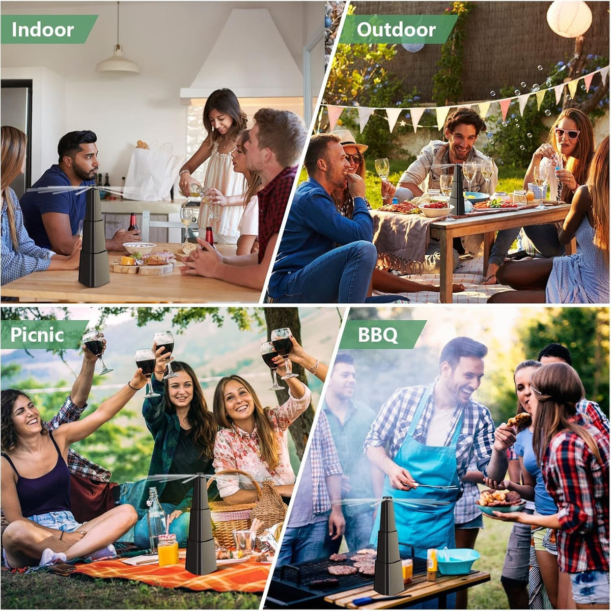 Enhance comfort with Fretech Fly Fans for Tables, perfect for indoor and outdoor events. 100% Authentic, available at Curat Cart.