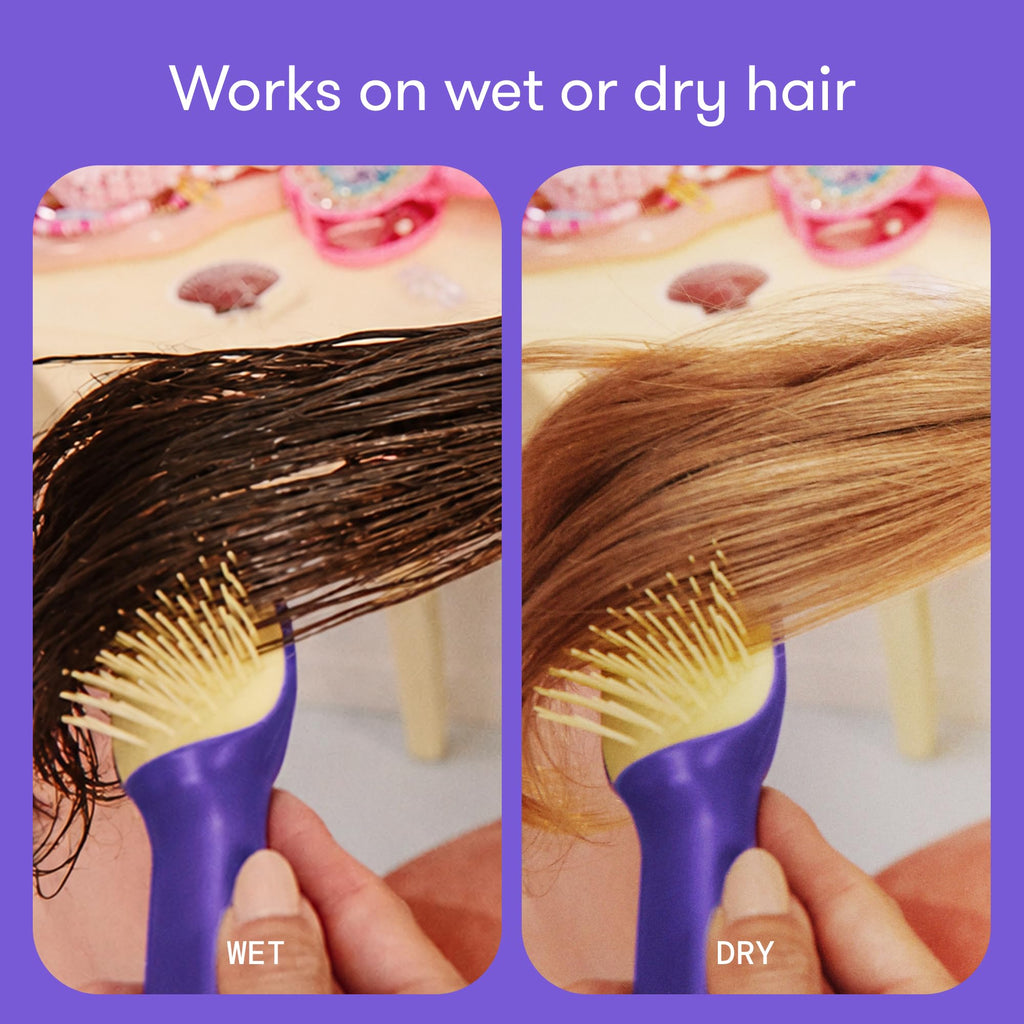 Frida for Kids Detangling Hair Brush, perfect for wet or dry hair. Gentle and effective, trusted by CuratCart.