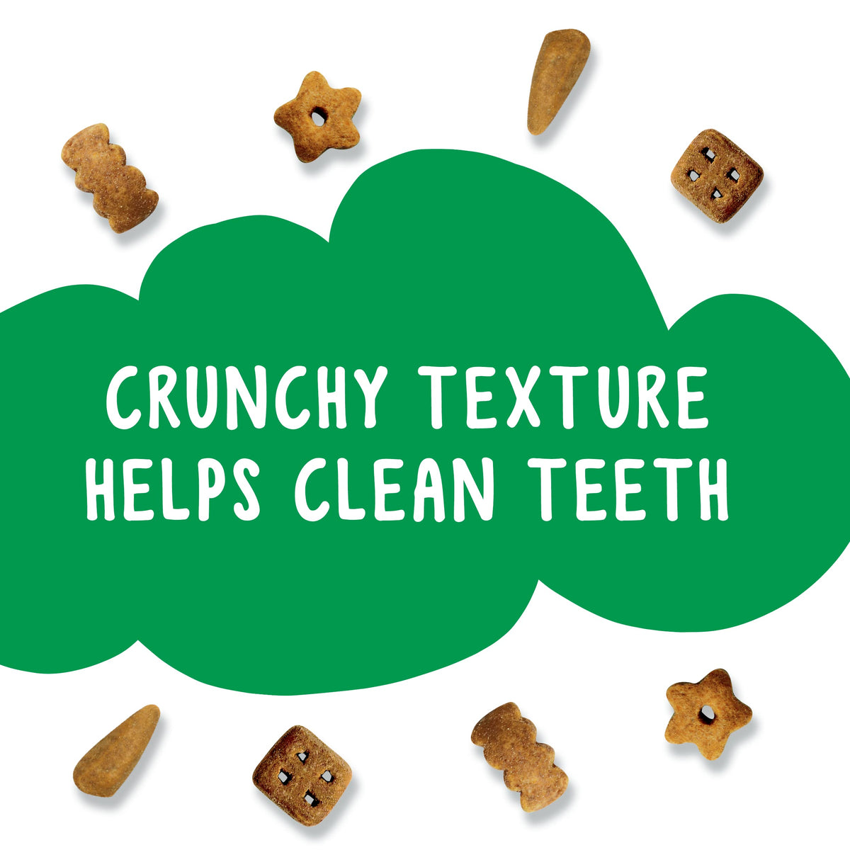 Friskies Party Mix Crunch Variety features crunchy cat treats that help clean teeth, 100% Authentic and available in India at Curat Cart.