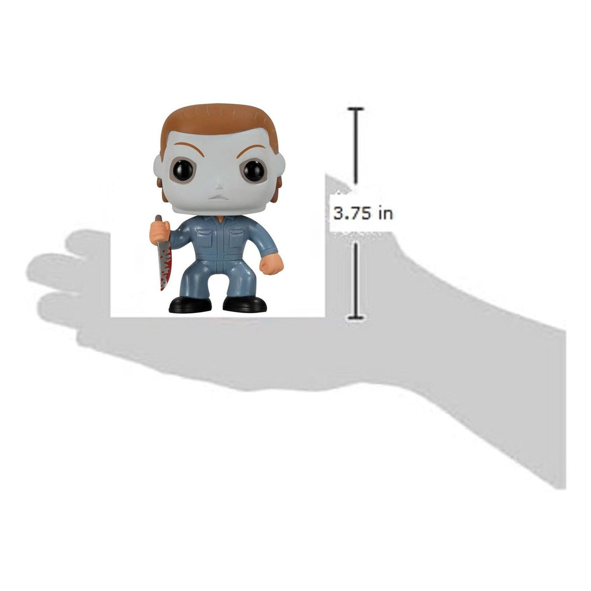 Funko Pop figure of Michael Myers from Halloween, standing at 3.75 inches, perfect for collectors. Verified by CuratCart.