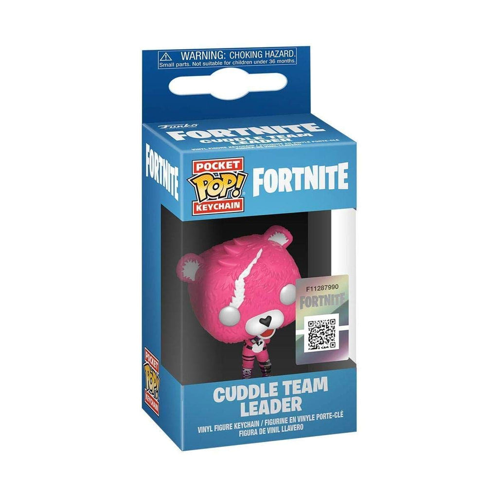 Funko Pop! Keychain of Fortnite's Cuddle Team Leader. Available online for order. Perfect for fans! Get yours now!