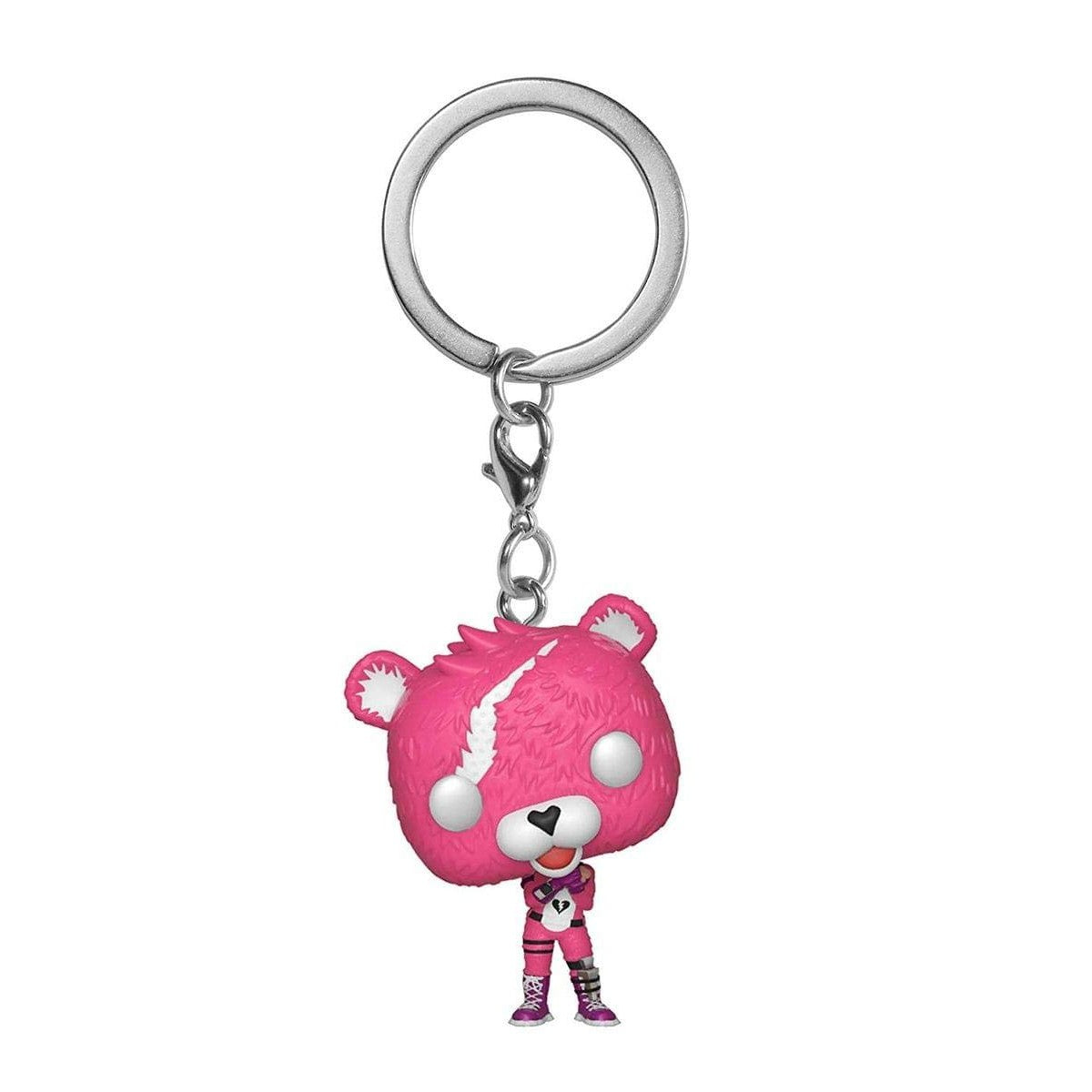 Premium imported Funko Pop! keychain featuring a cute pink bear character from Fortnite, perfect for fans and collectors.