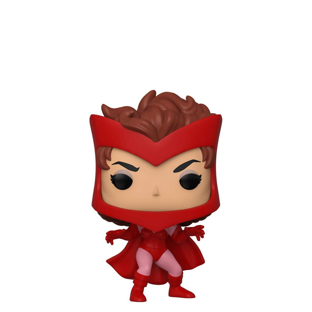 Explore the Funko 40717 POP Bobble Marvel: 80th figure featuring a stylized Scarlet Witch in her iconic red outfit. Verified by CuratCart.