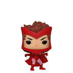 Explore the Funko 40717 POP Bobble Marvel: 80th figure featuring a stylized Scarlet Witch in her iconic red outfit. Verified by CuratCart.
