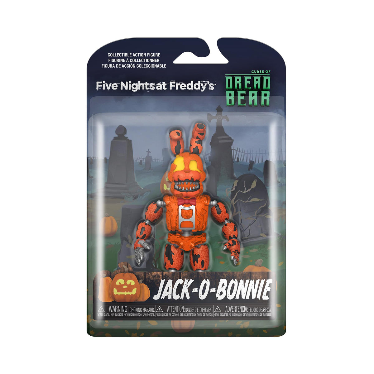 Jack-O-Bonnie action figure from Five Nights at Freddy's, now available for online order. Perfect for collectors!