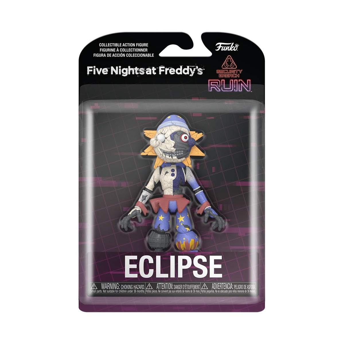 Collectible Funko action figure of Eclipse from Five Nights at Freddy's: Ruin. 100% authentic and perfectly detailed.