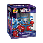 Authentic Funko Bitty Bots featuring Captain America mech design, perfect for Marvel collectors and fans.
