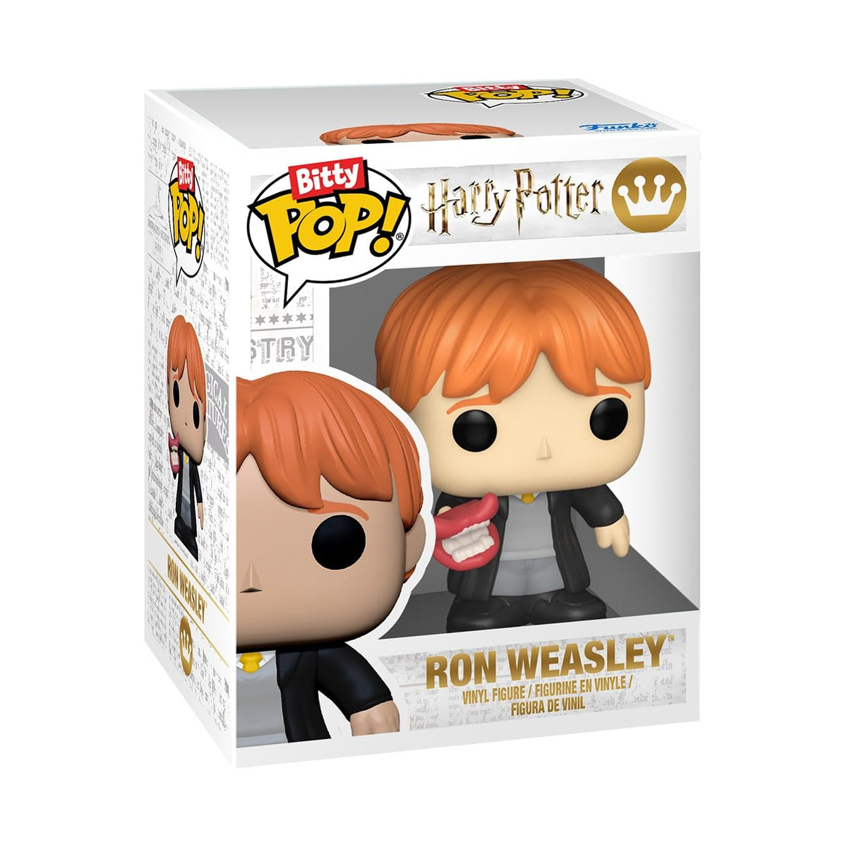 Genuine Funko Bitty Box featuring Ron Weasley from Harry Potter, collectible vinyl figure in stylish packaging.