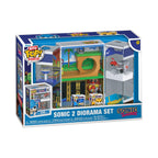Authentic Funko Bitty Box featuring Sonic the Hedgehog diorama set with colorful, action-packed scenes, perfect for collectors.