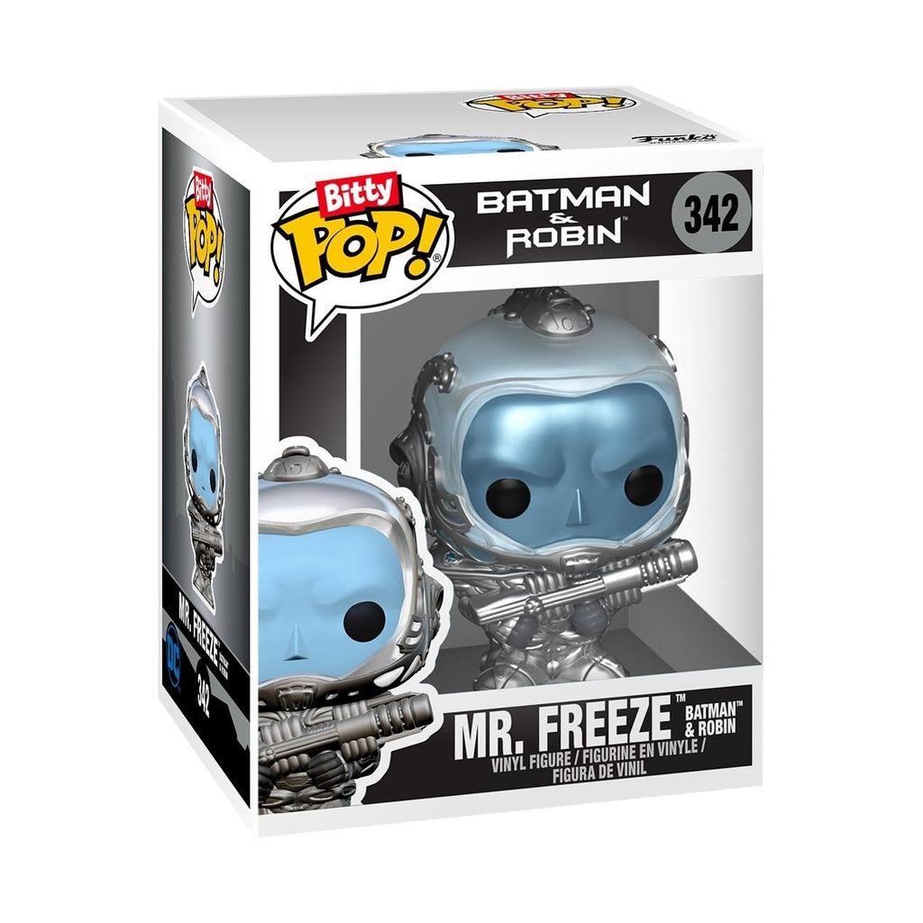 Official Funko Bitty POP! 4 pack features Batman characters, including Mr. Freeze, uniquely packaged for collectors.