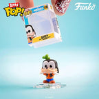 Collectible Funko Bitty Pop! figures featuring Disney characters, packaged in original display box, highlighting adorable Goofy.