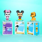 Premium imported Funko Bitty POP! 4 pack features Disney Mickey, Minnie, and Pluto figures. Perfect for collectors!