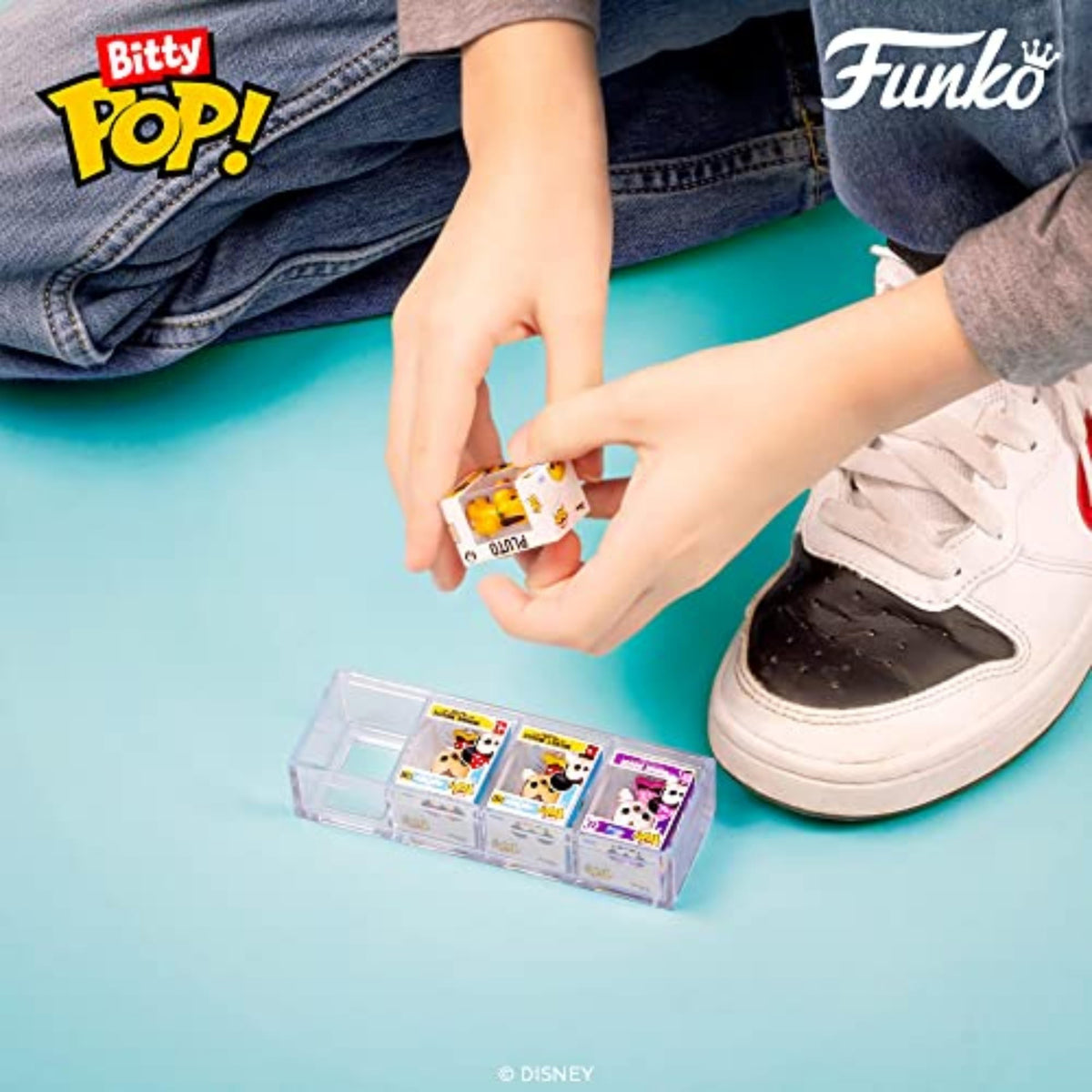 Collectible Funko Bitty POP! 4 pack features Disney Mickey characters in original packaging, ideal for fans and collectors.