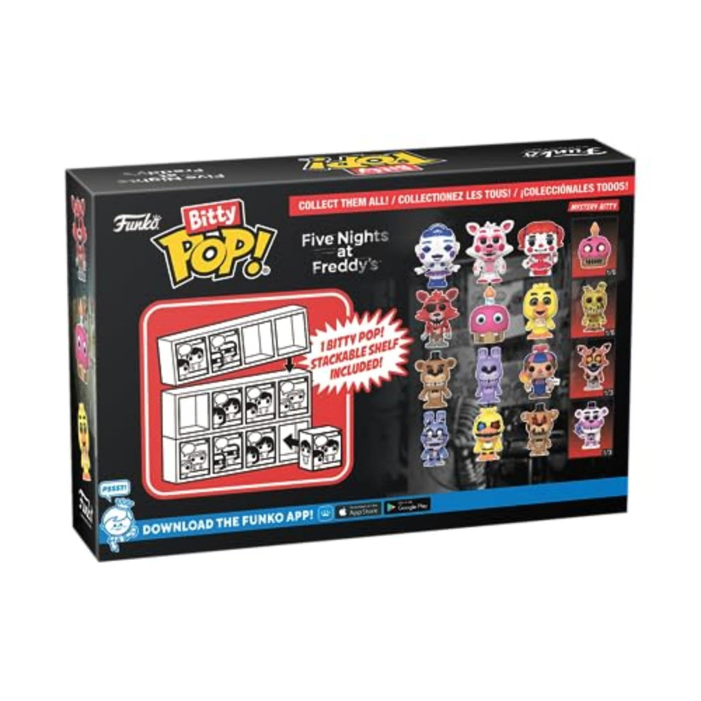 Collectible Funko Bitty POP! 4 Pack featuring Nightmare characters from FNAF. Verified by CuratCart for quality assurance.