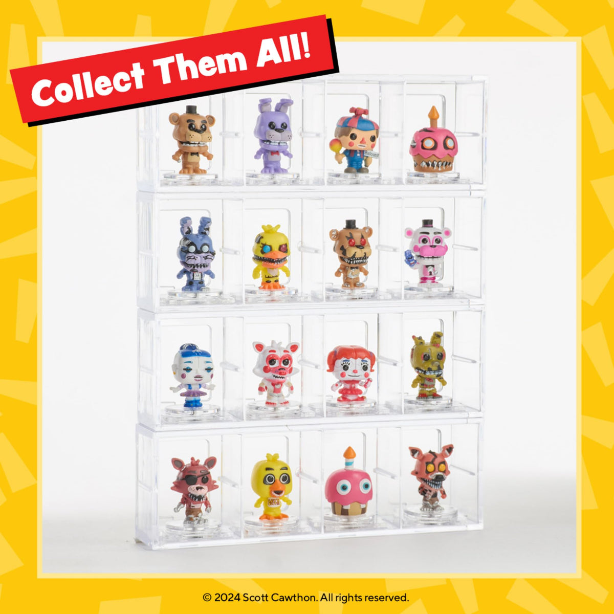 This FNAF Funko Bitty POP! 4 Pack features vibrant characters. Collect them all! Available online for order.