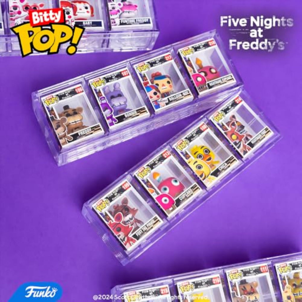Collectible Funko Bitty POP! 4 pack featuring Nightmare characters from FNAF, in original packaging with vibrant display.