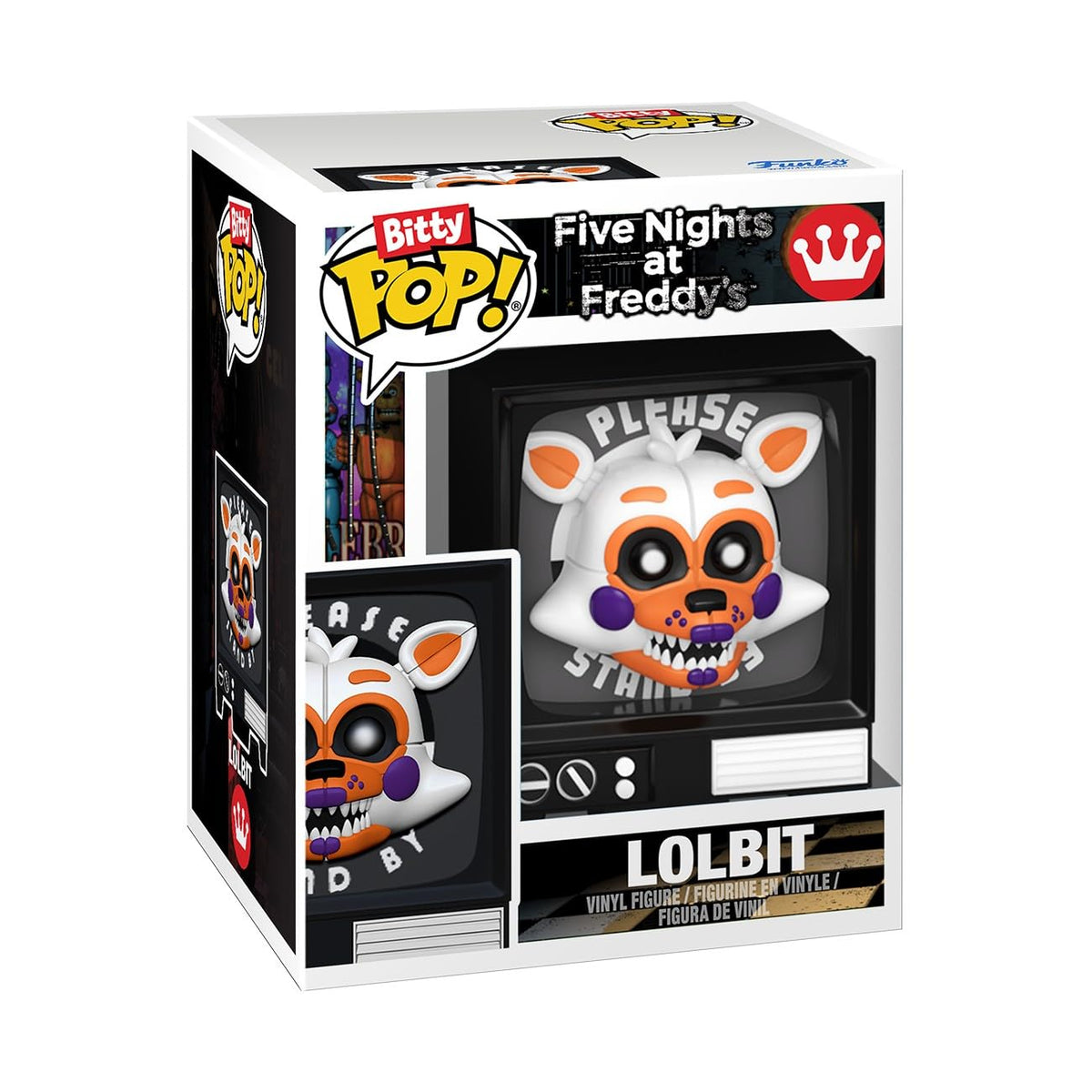 Official Funko Bitty POP! 4 Pack featuring FNAF Withered characters in original packaging. Collectible figures for fans!