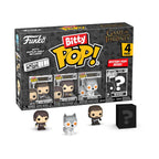 Authentic Funko Bitty POP! 4 Pack features characters from Game of Thrones, including Arya Stark and a mystery figure.
