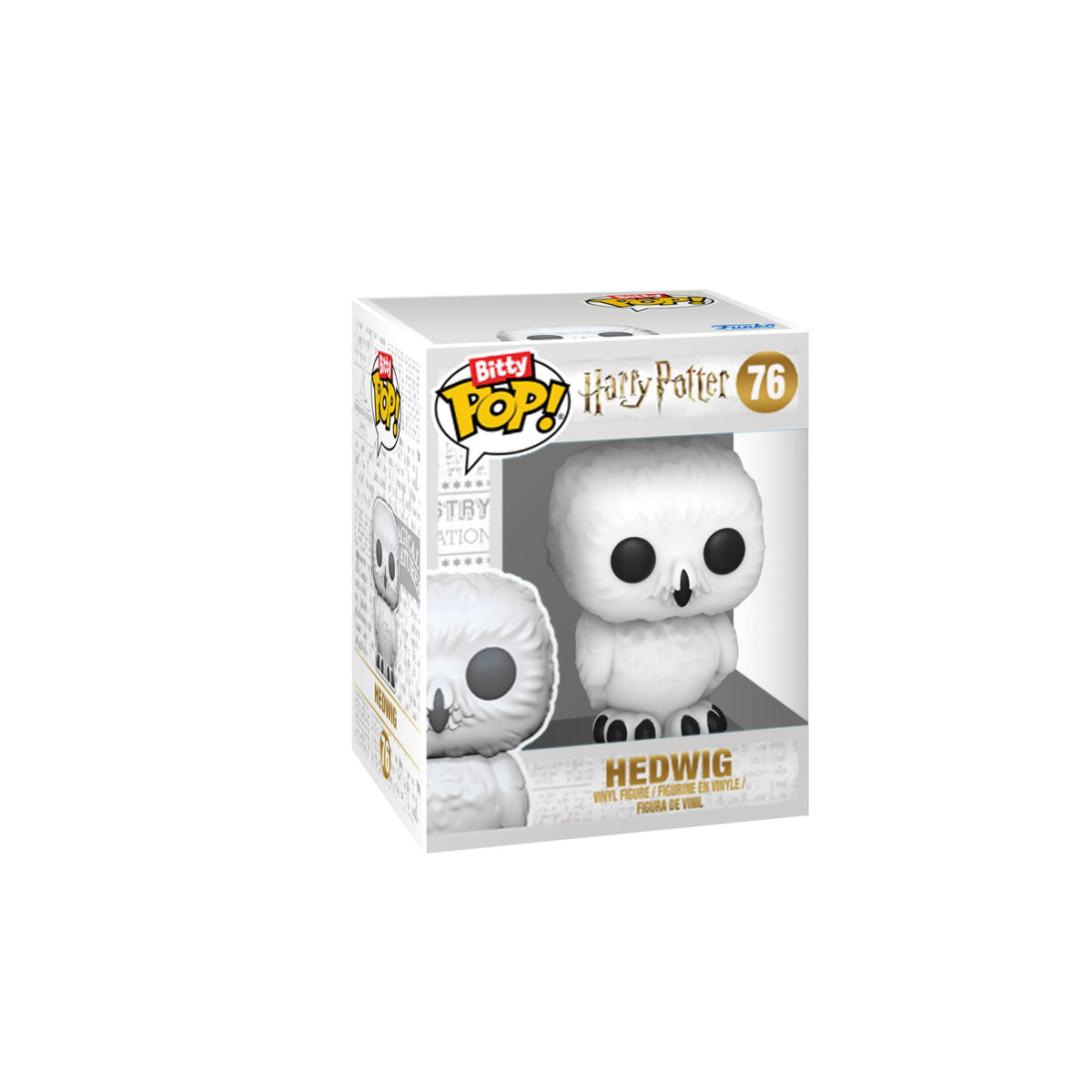 Collectible Funko Bitty POP! 4 Pack featuring beloved Harry Potter characters, including Hedwig, in original packaging.