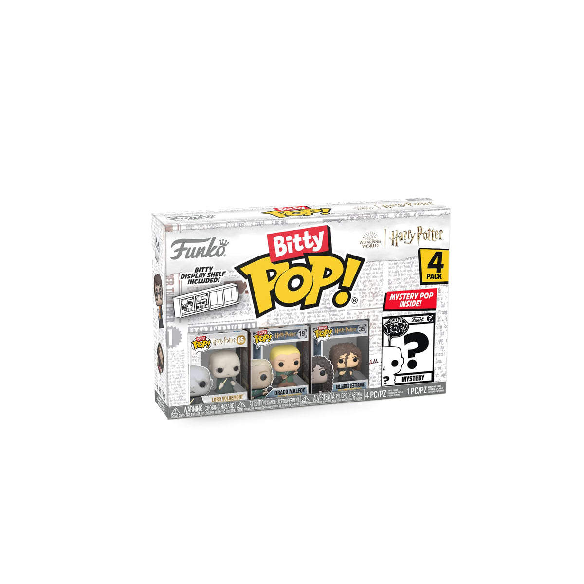 Delight in this Funko Bitty POP! 4 Pack featuring Harry Potter characters, a premium global favorite for collectors.